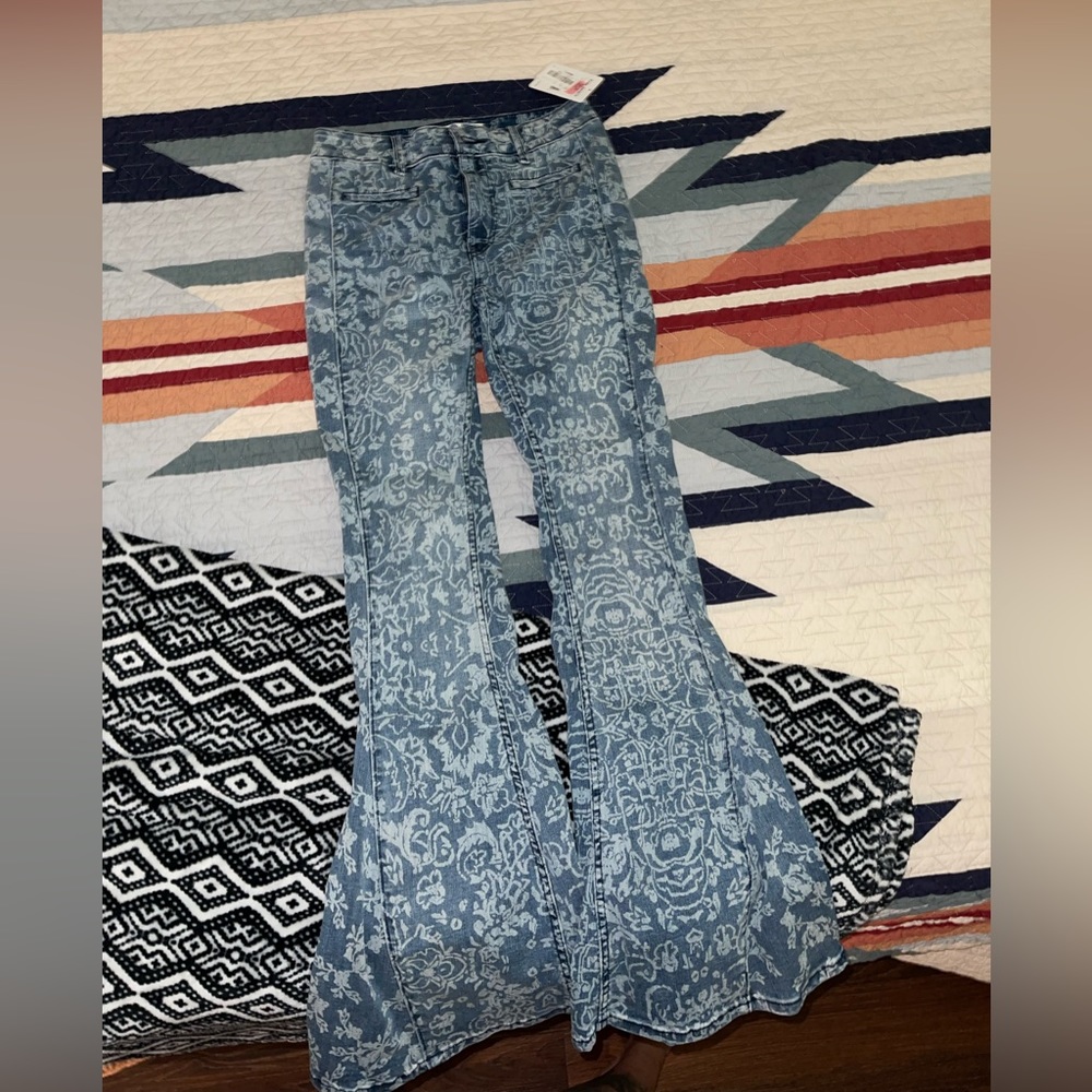 Flare Pattern Free People Jeans